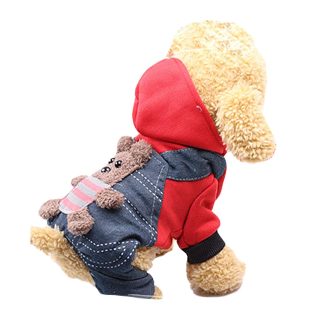 Warm Hooded Coral Fleece Dog Coat - Windproof & Thermal Winter Apparel for Small & Medium Dogs | Perfect for Cold Weather Walks & Outdoor Adventures