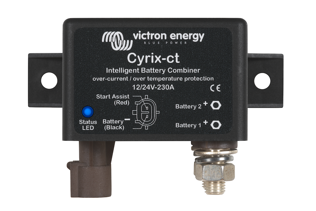 Cyrix ct 12/24V 230A Intelligent Battery Combiner for Marine, RV, and Solar Power Systems - Perfect for Dual Battery Setup and Energy Management