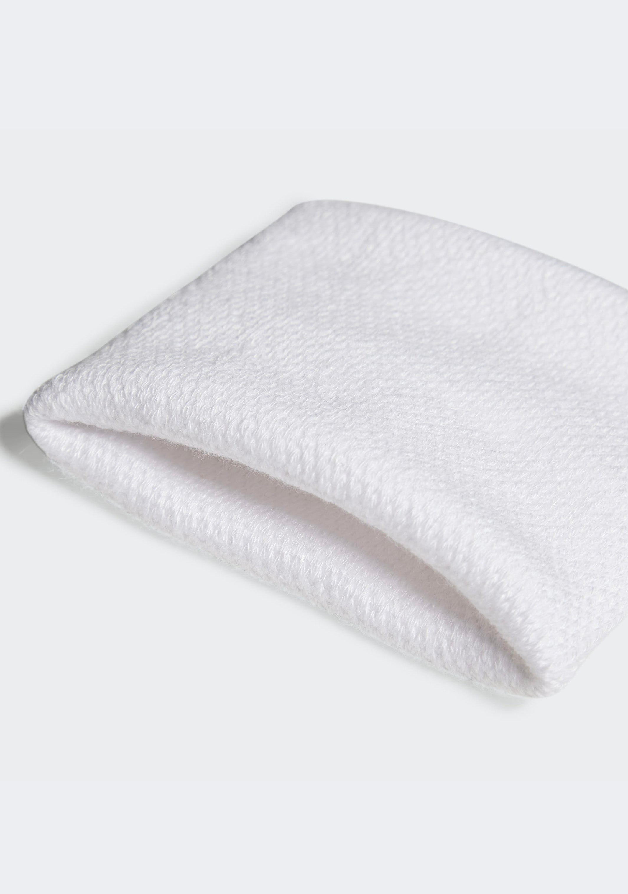 Adidas Tennis Wristbands - White OSFM (One Size Fits Most) Sweat Absorbent Wrist Bands for Men & Women - Perfect for Tennis, Basketball, Gym & Workout