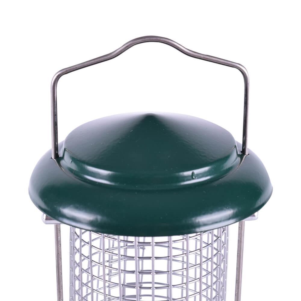 AllPetSolutions Wild Bird Seed & Nut Metal Feeders - 9 Inch Durable Outdoor Bird Feeder for Garden, Backyard & Patio - Attracts Cardinals, Finches & Songbirds