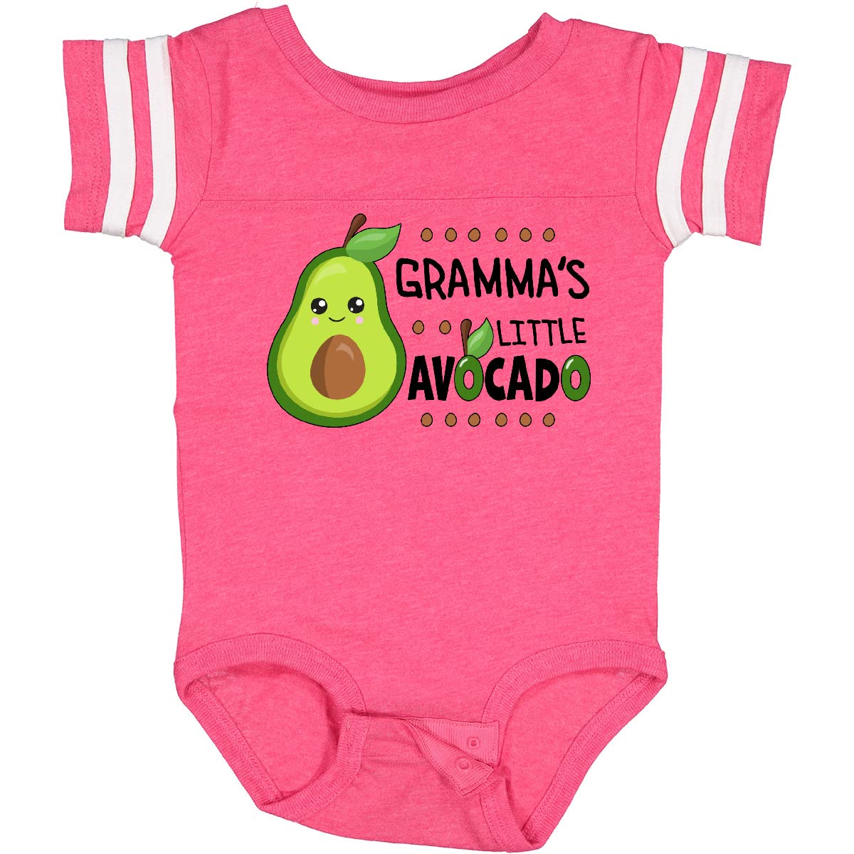 Inktastic Gramma's Little Avocado with Cute Baby Avocado Baby Bodysuit - Soft Cotton Infant Onesie for Newborns & Toddlers - Perfect for Family Photos, Baby Showers & Everyday Wear
