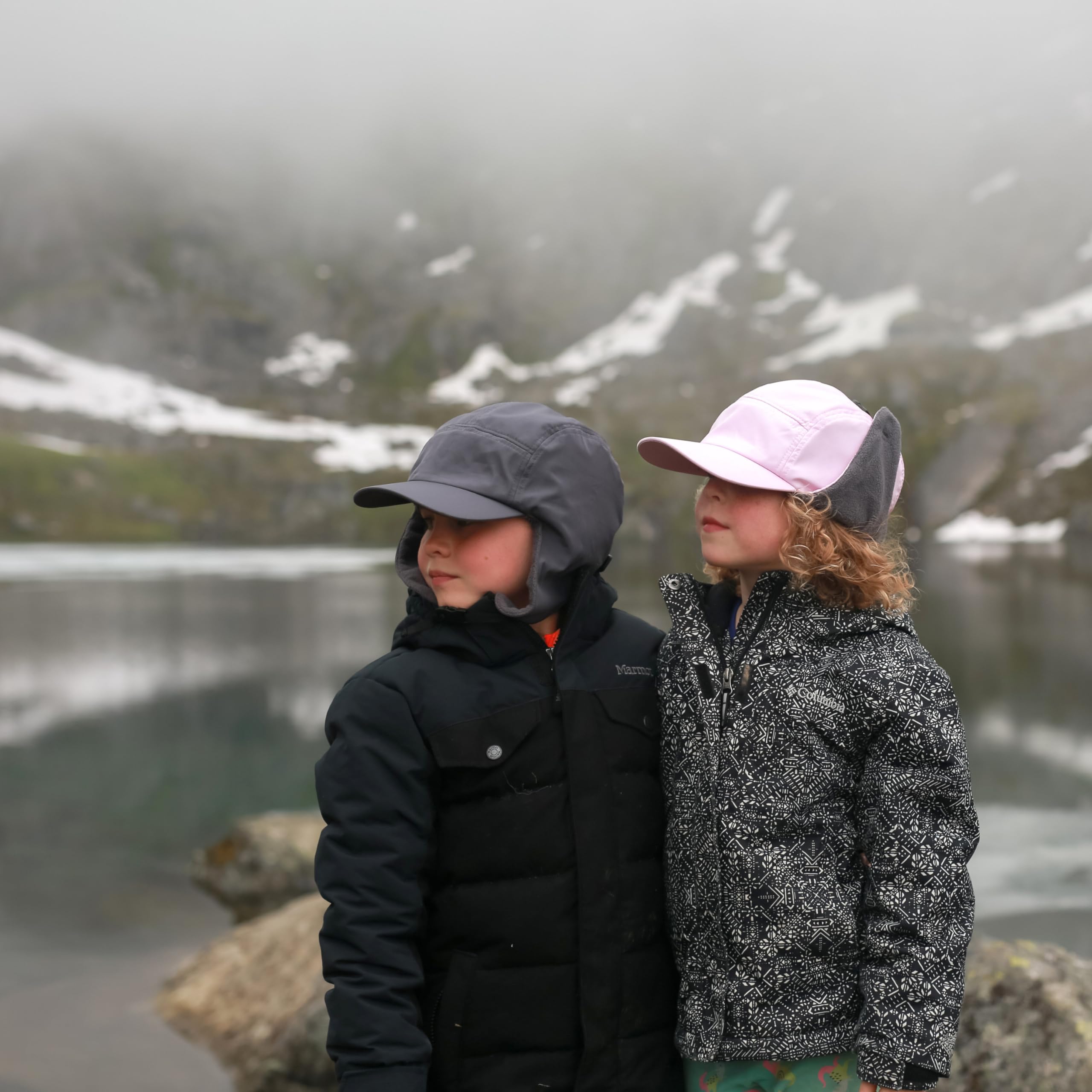 SwimZip UPF 50+ Sun Protective Kids' Winter Sun Hat with Convertible Ear Flaps - Waterproof UV Protection for Outdoor Activities, Beach, Snow & Winter Sports