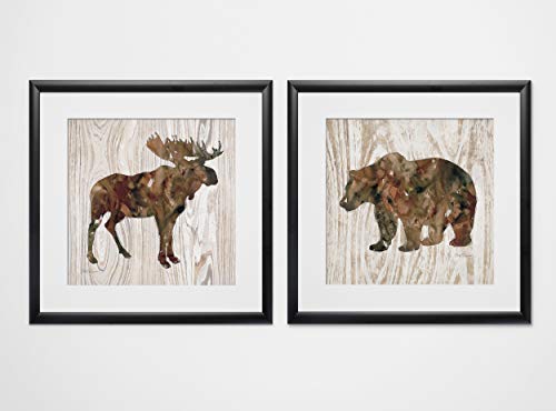 Pine Forest Moose & Bear
