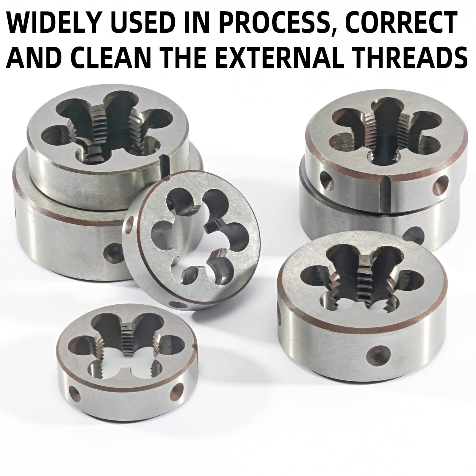 M65 x 2.0mm Metric Round Right Hand Thread Die - High Precision Machine Threading Tool for Metalworking, Pipe Fittings & Industrial Applications