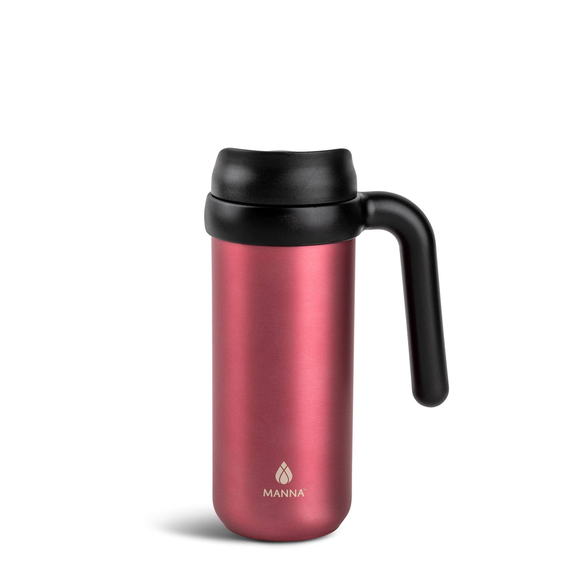 16 oz Insulated Mocha Travel Mug - Leak Proof Coffee Thermos for Commuting, Camping & Outdoor Adventures