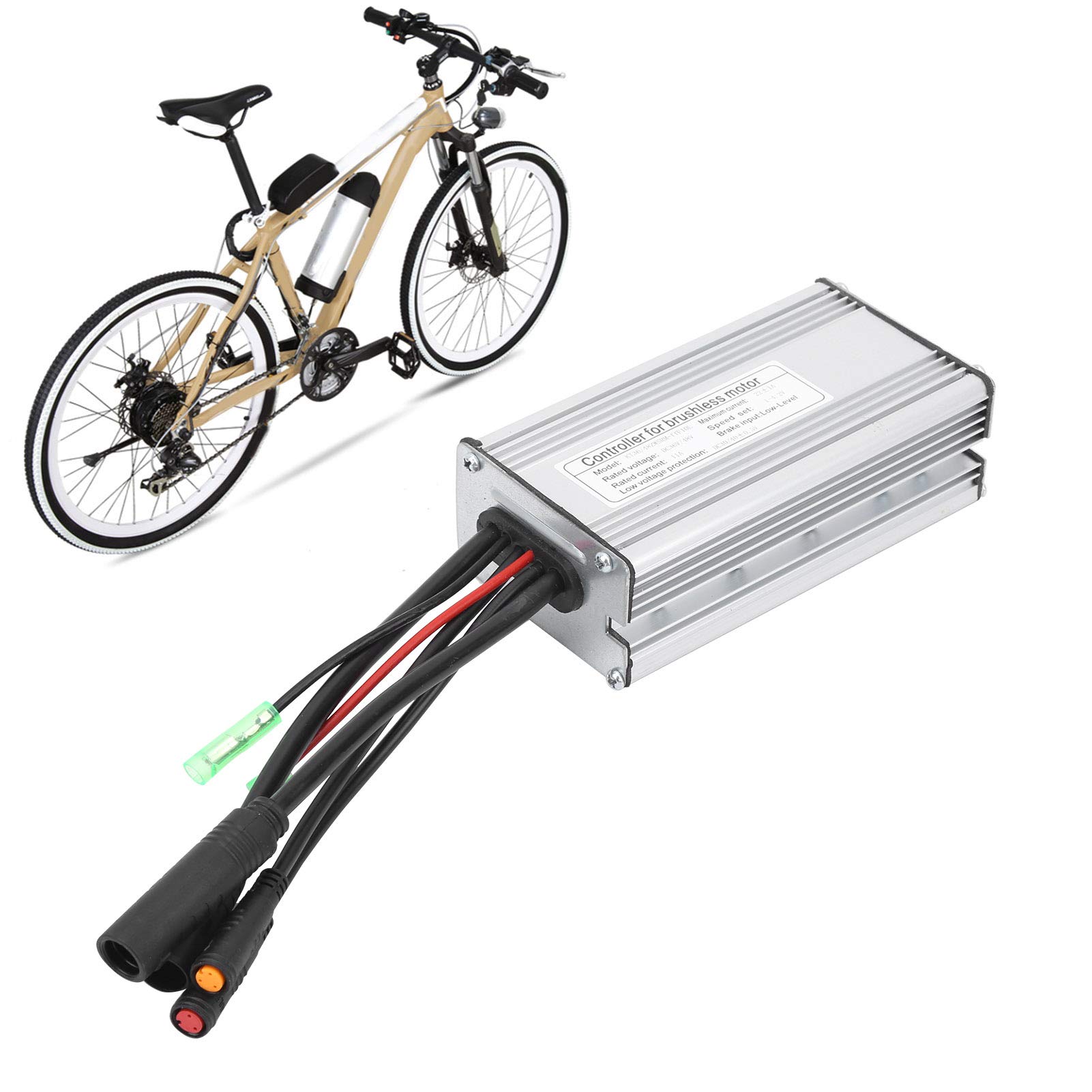 36V/48V KT-22A Rectangular E-Bike Conversion Controller with 9 Tubes & Light Cable - Perfect for Electric Bike DIY Upgrades & Motor Conversions