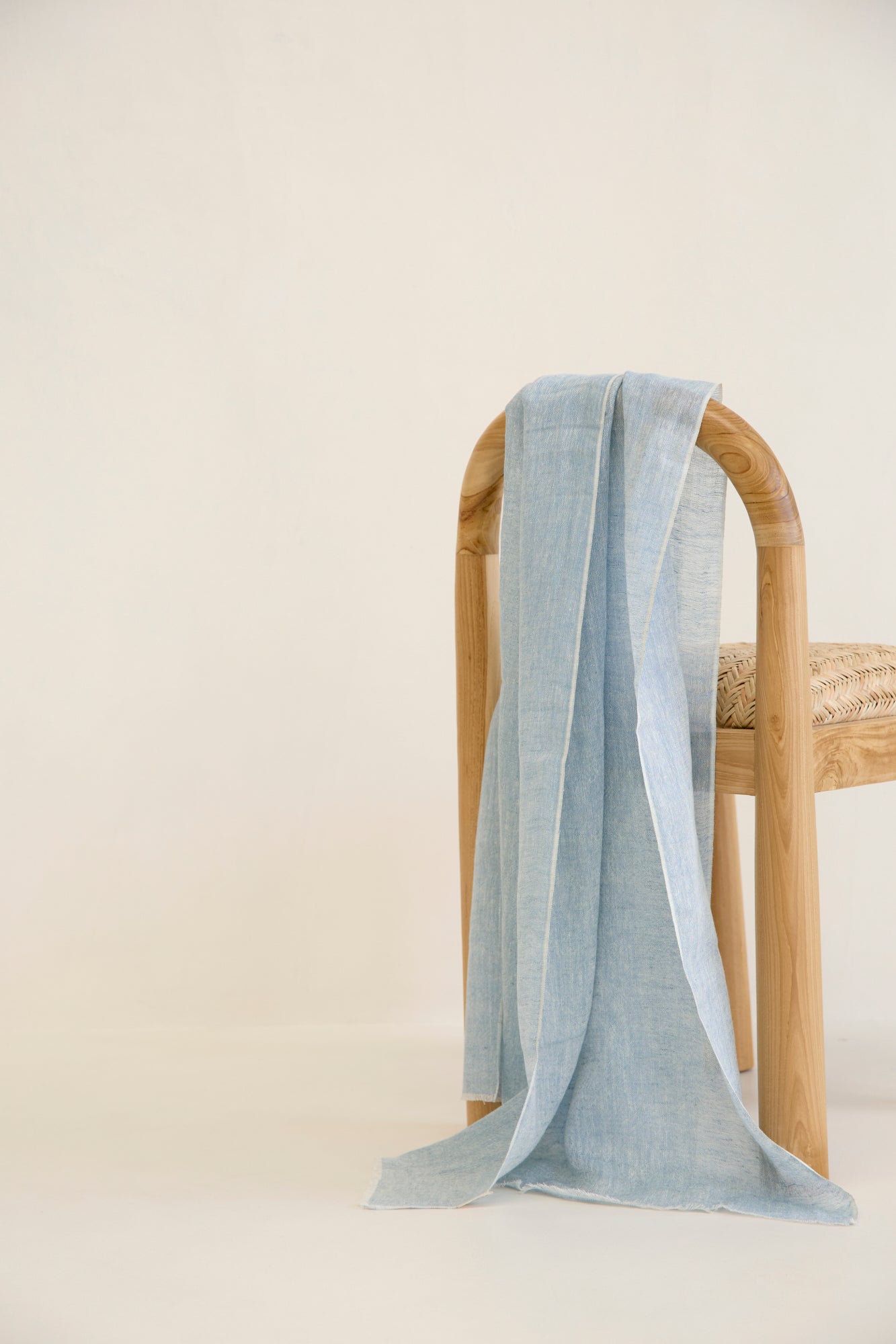 Premium Linen Scarf - Soft & Breathable Ice Blue Fashion Accessory for Women | Perfect for Spring, Summer, Beach & Casual Outfits