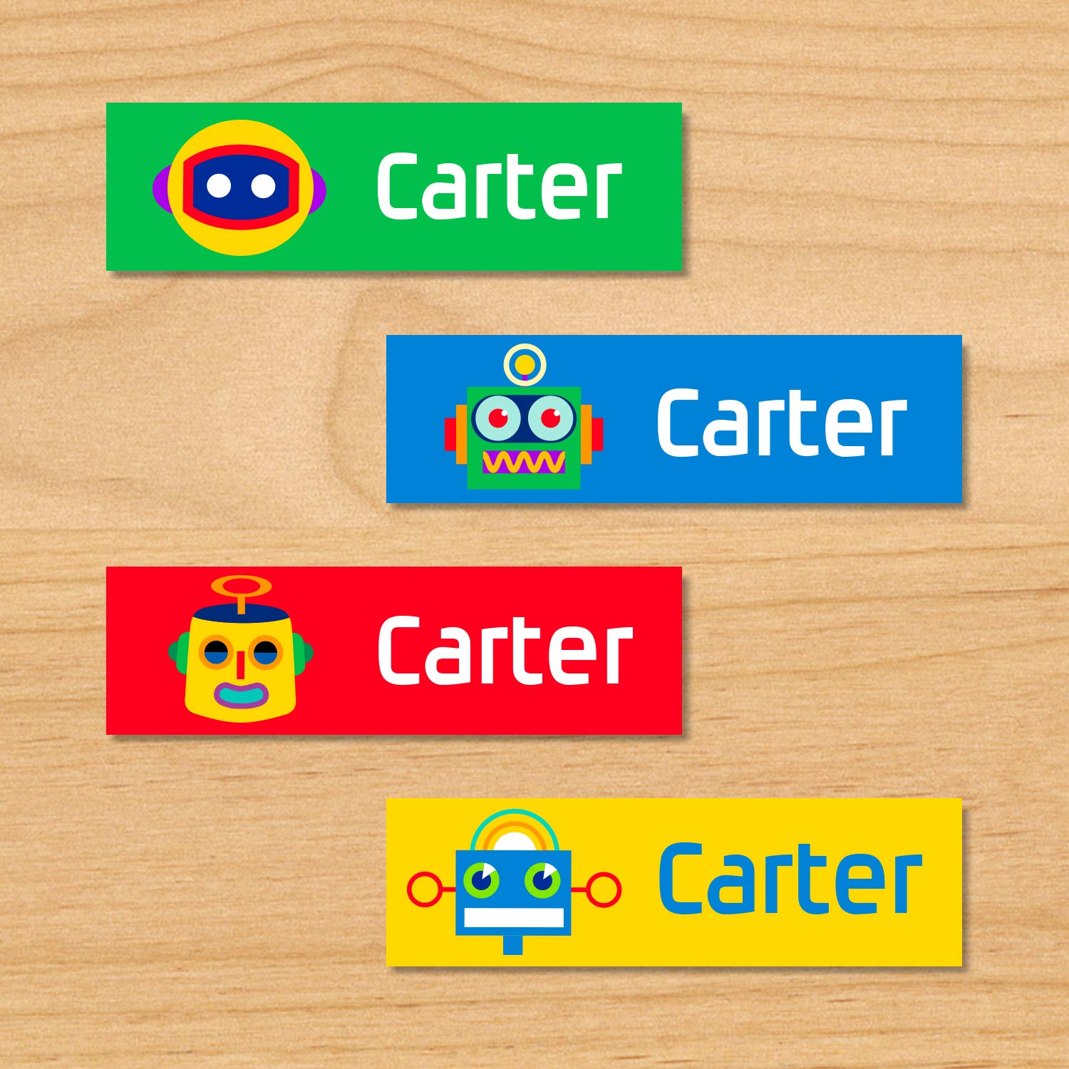 Custom Waterproof Name Labels for Kids - Personalized Mini Stickers for School Supplies, Lunch Boxes & Bottles | Durable & Washable for Daycare, Camp & Home Organization