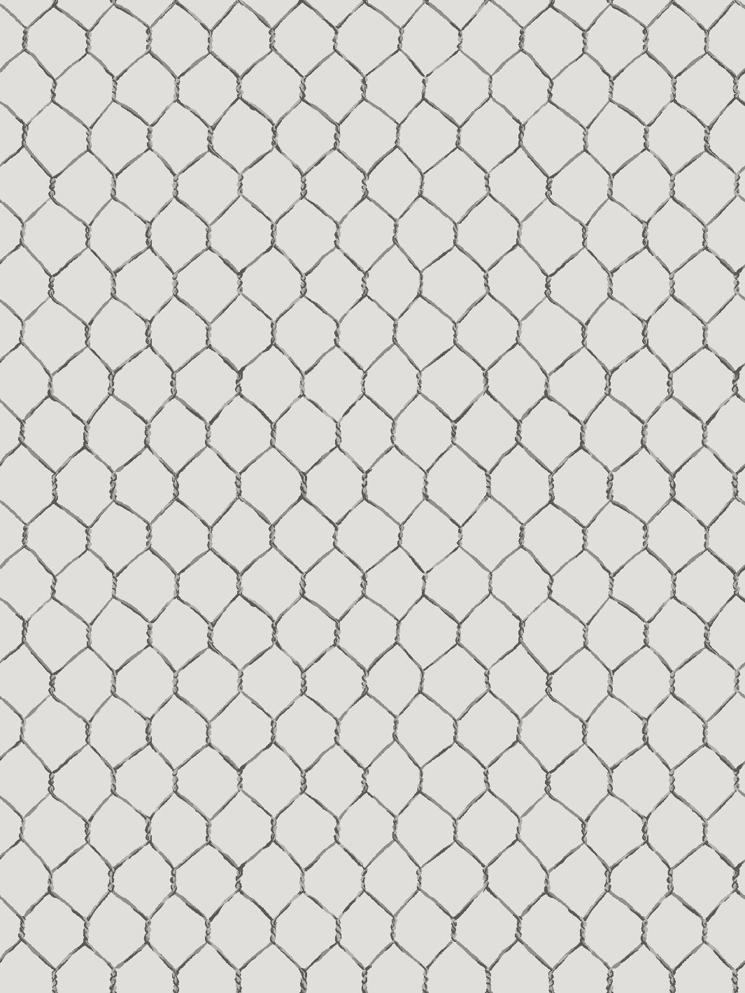 Evelyn's Chicken Wire Wallpaper by Sarah Jessica Parker - Silver Metallic Peel & Stick Wallpaper for Farmhouse, Vintage & Industrial Home Decor