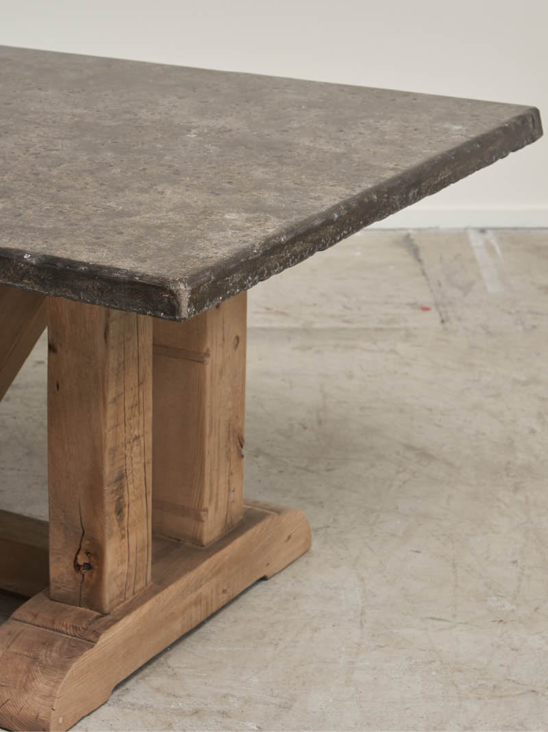 Handcrafted Monastery Dining Table - Solid Wood Farmhouse Table for Kitchen & Dining Room - Perfect for Family Gatherings & Entertaining Guests