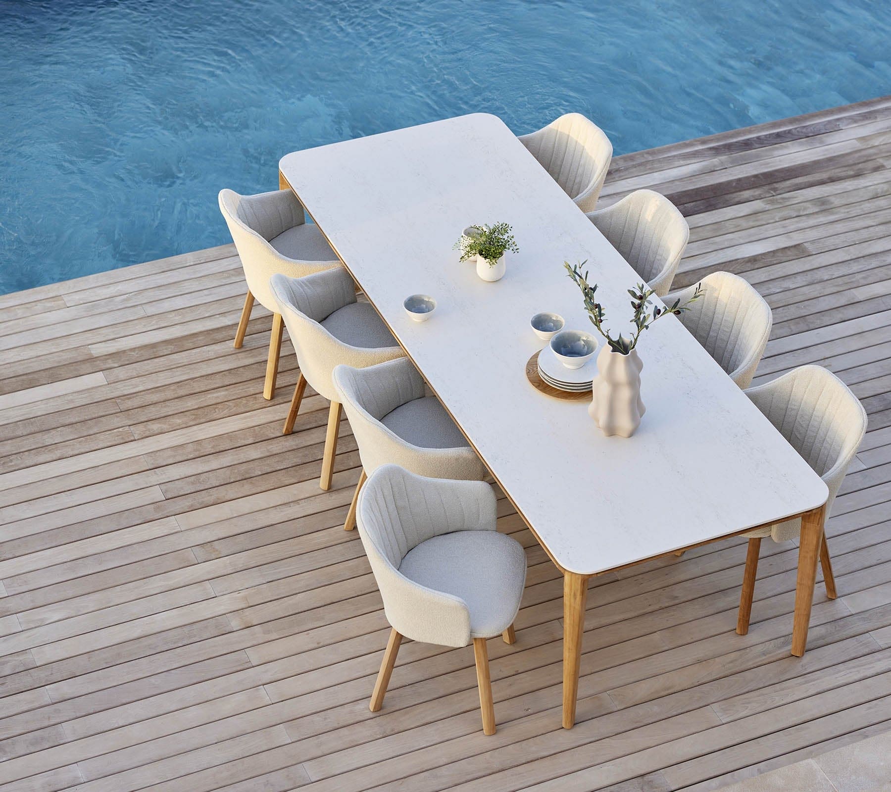 Premium Outdoor Dining Chair Set - Weather-Resistant Patio Chairs for Backyard, Garden & Poolside - Comfortable Stackable Outdoor Furniture for Entertaining (Set of 2)