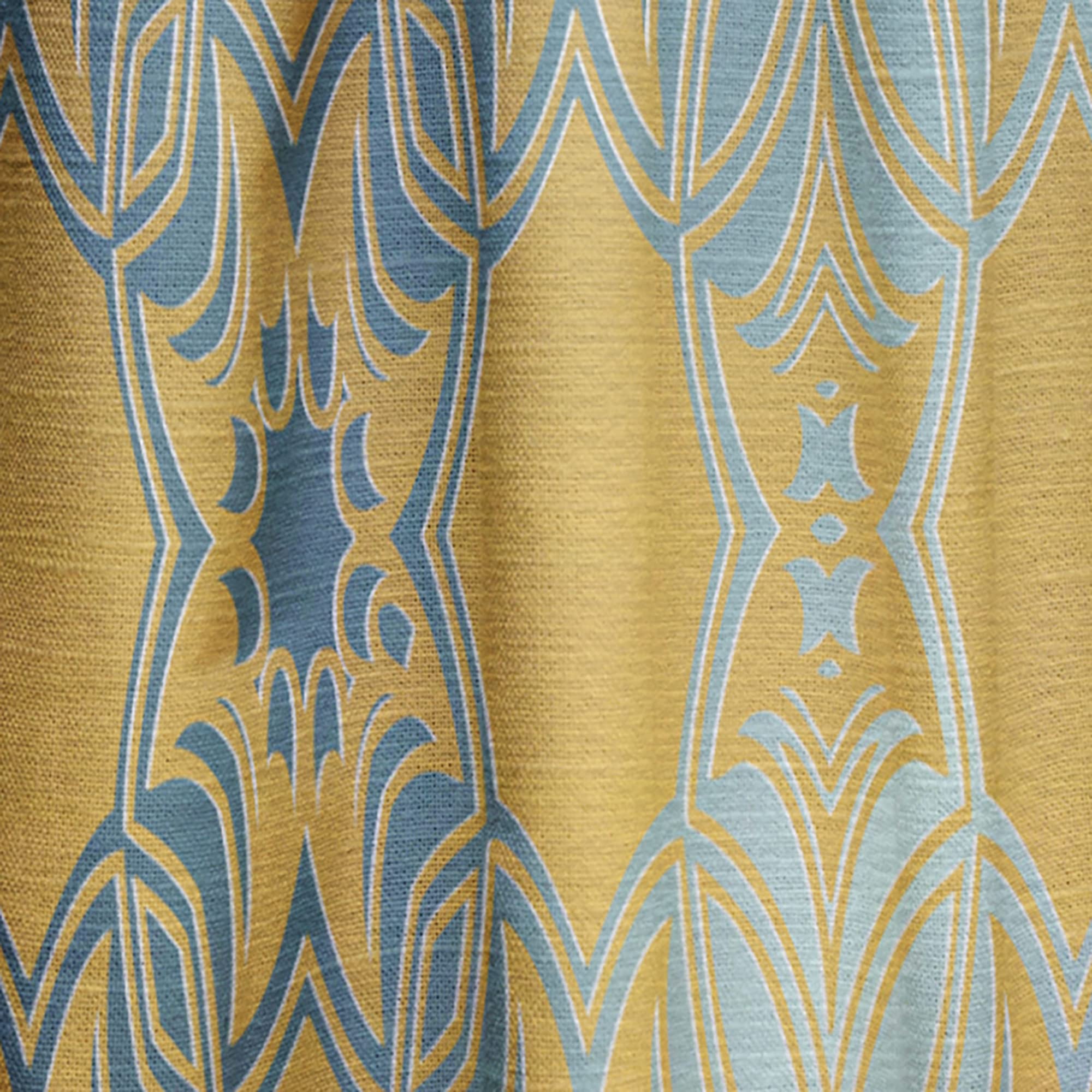 DesignQ 'Glam Flowers' Decorative Thermal Insulated Curtains - 52x90 Single Panel for Bedroom & Living Room - Elegant Window Drapes for Home Decor, Sun Protection & Privacy
