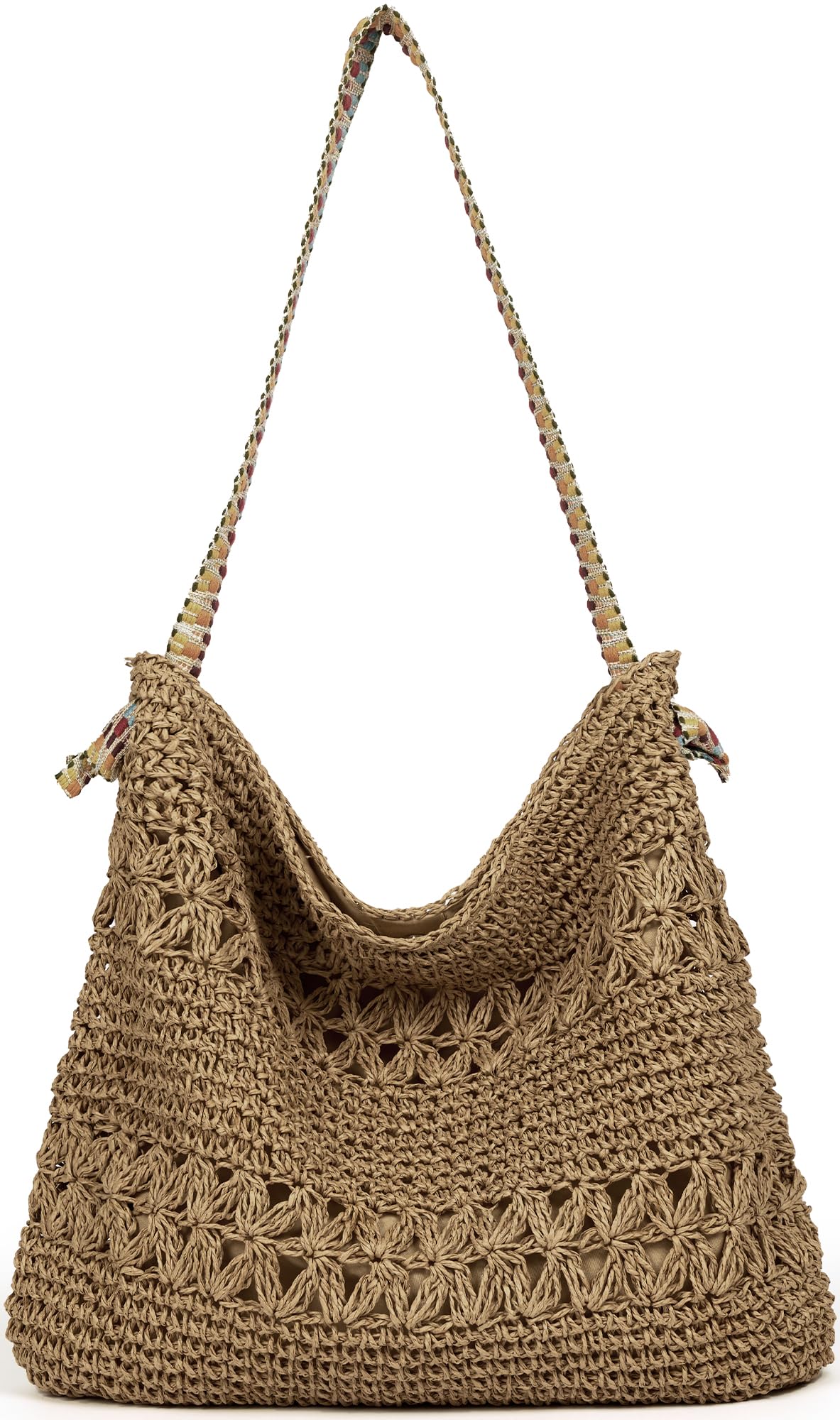 Women's Straw Beach Purse - Small Crossbody Shoulder Handbag, Raffia Woven Tote Bag for Summer Vacation | Perfect for Beach Outings, Pool Parties & Tropical Getaways