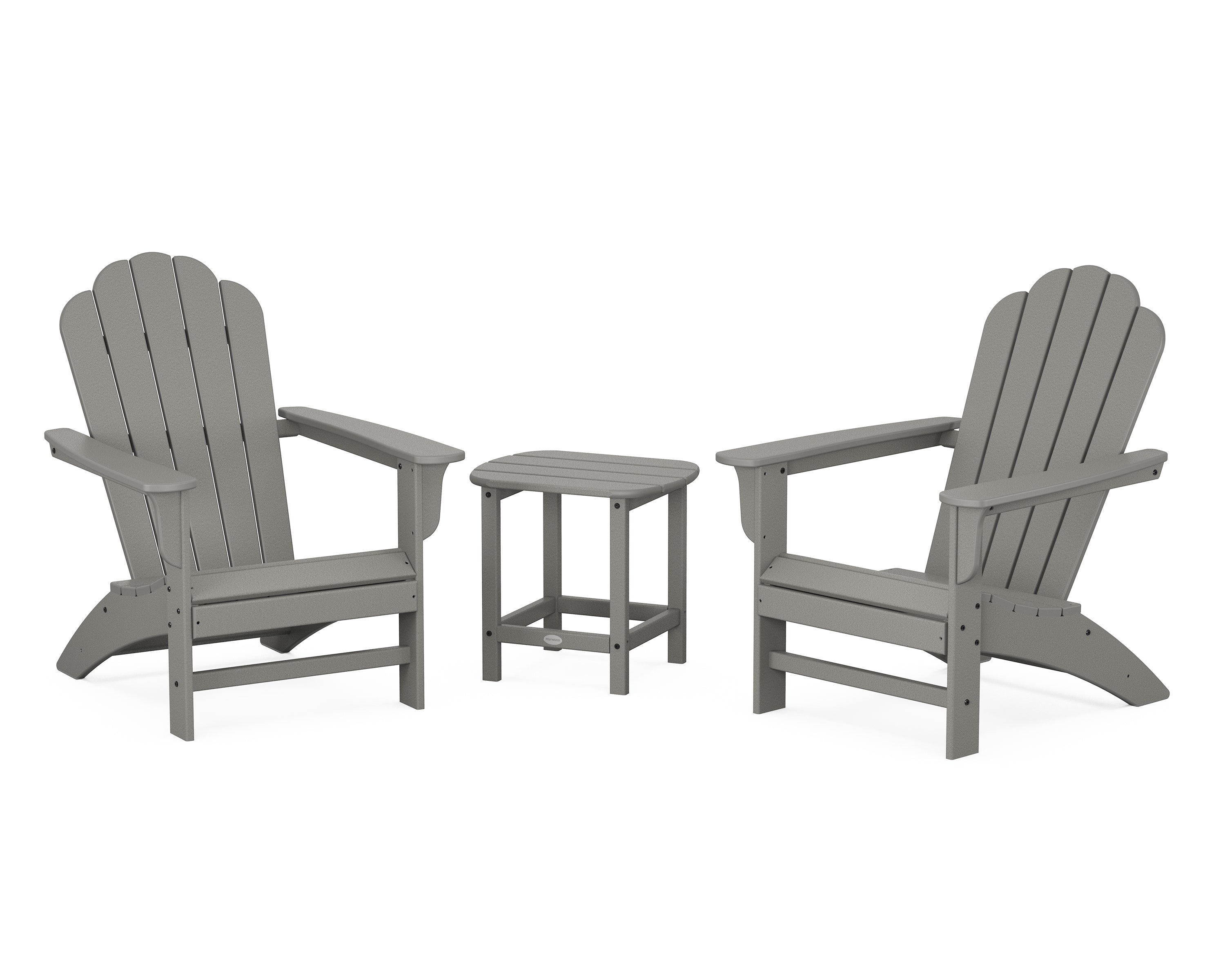 POLYWOOD Country Living Cottage Adirondack Chair 3-Piece Set - Durable Outdoor Furniture for Patio, Garden & Backyard Relaxation