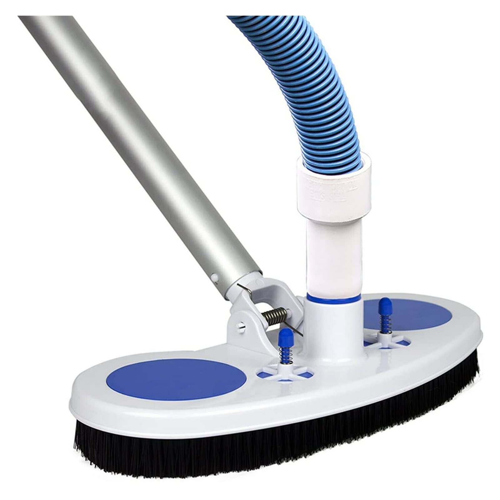 1PCS Heavy-Duty Floor Brush - Swimming Pool & Spa Cleaning Tool with Powerful Suction Vacuum Head - Ideal for Pool Tiles, Concrete Floors & Outdoor Cleaning