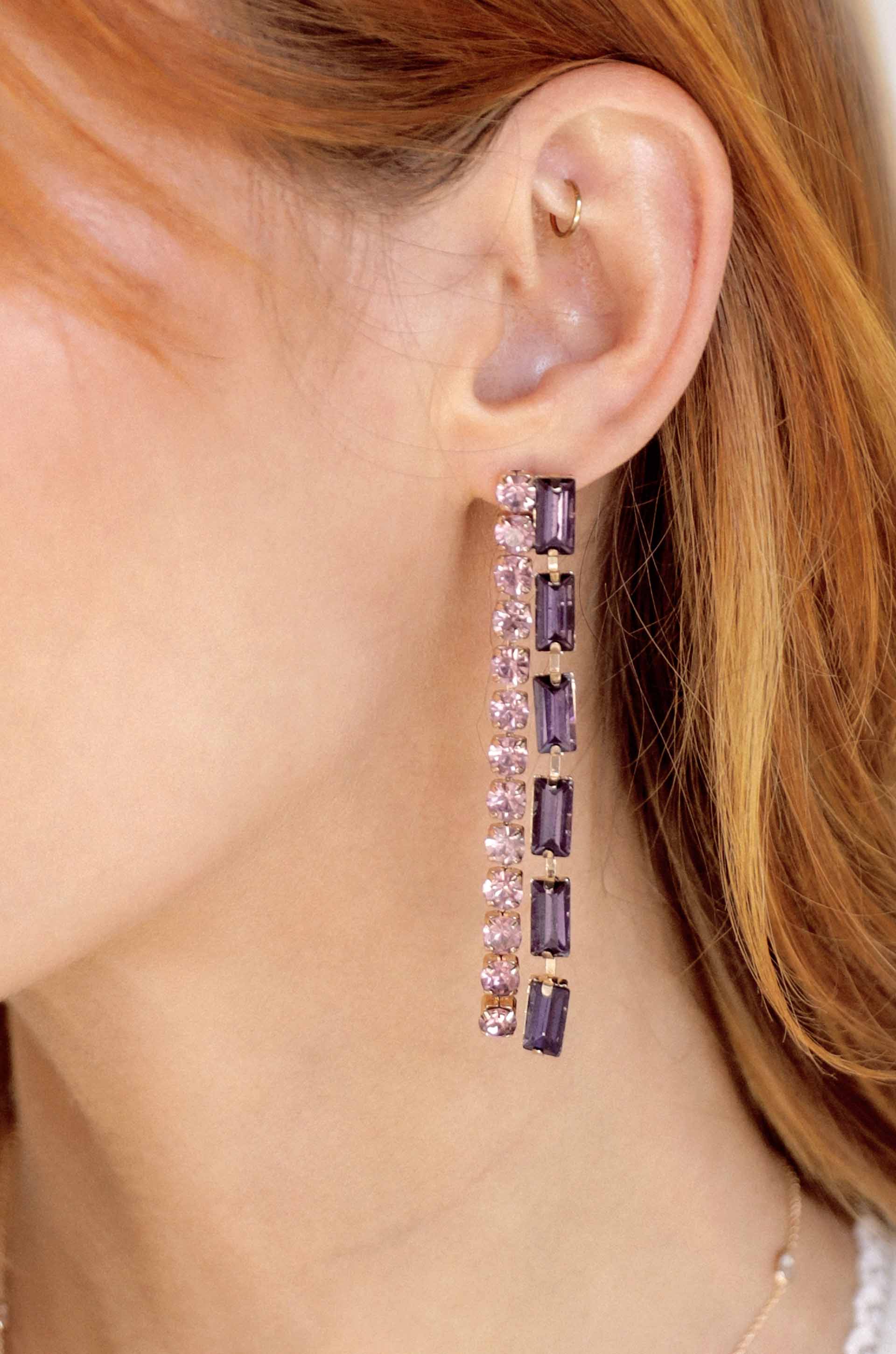 Elegant Crystal Drop Earrings for Women - Perfect for Date Night, Wedding & Special Occasions