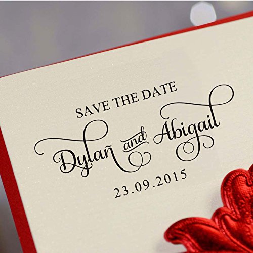 Custom Self-Inking Rubber Stamp for Wedding Invitations - Personalized Engagement Gift - Perfect for DIY Cards, Stationery, and Event Decor