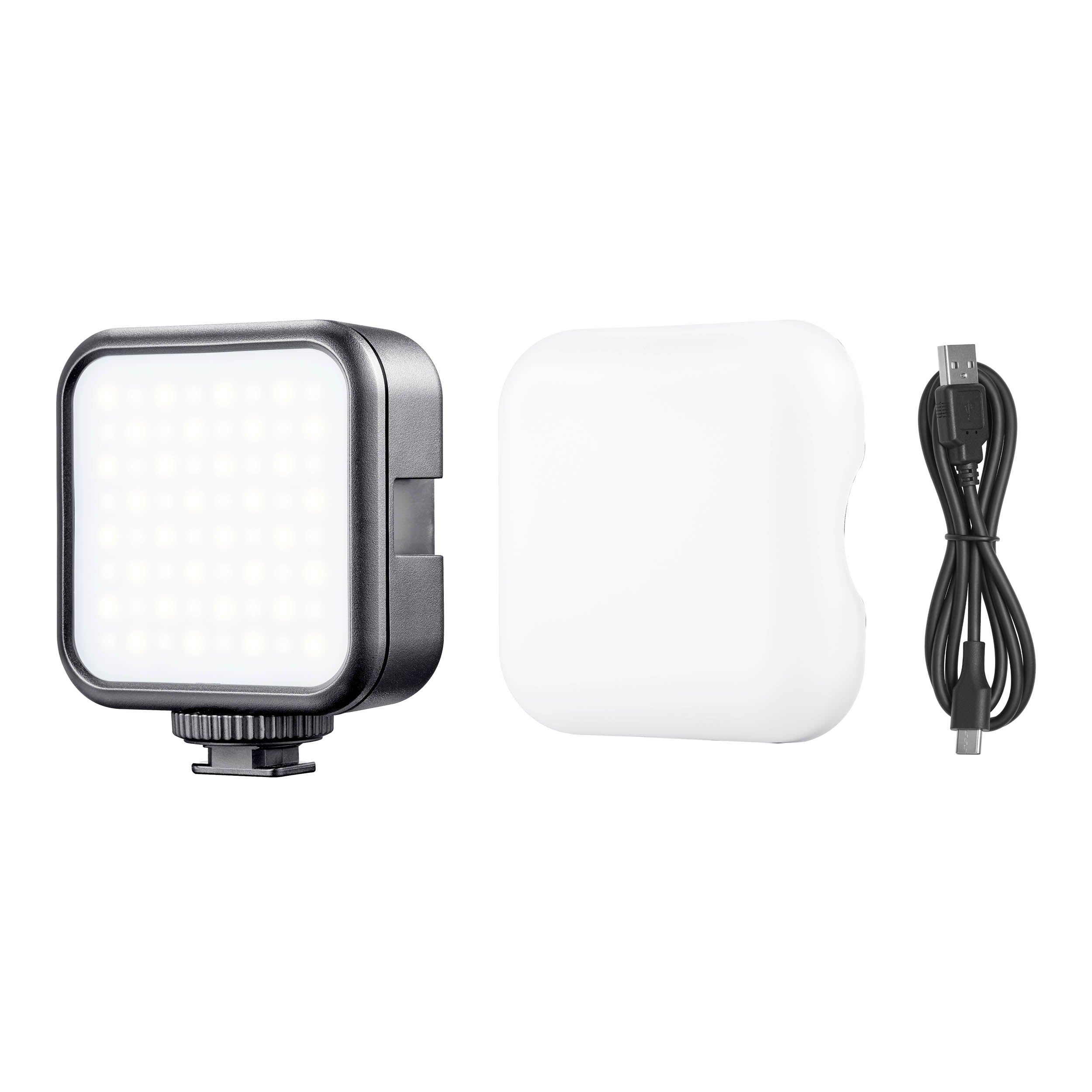 LITEMONS LED6Bi On-Camera Bi-Color LED Video Light for Photography, YouTube, Streaming & Film Production - Adjustable 3200K-5600K, Dimmable, Portable Studio Lighting
