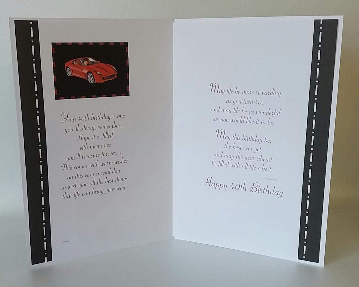 40th Birthday Card with Best Wishes - Thoughtful & Unique 40 Year Old Birthday Greeting Card for Friends & Family - Perfect for Milestone Celebrations & Gift Giving