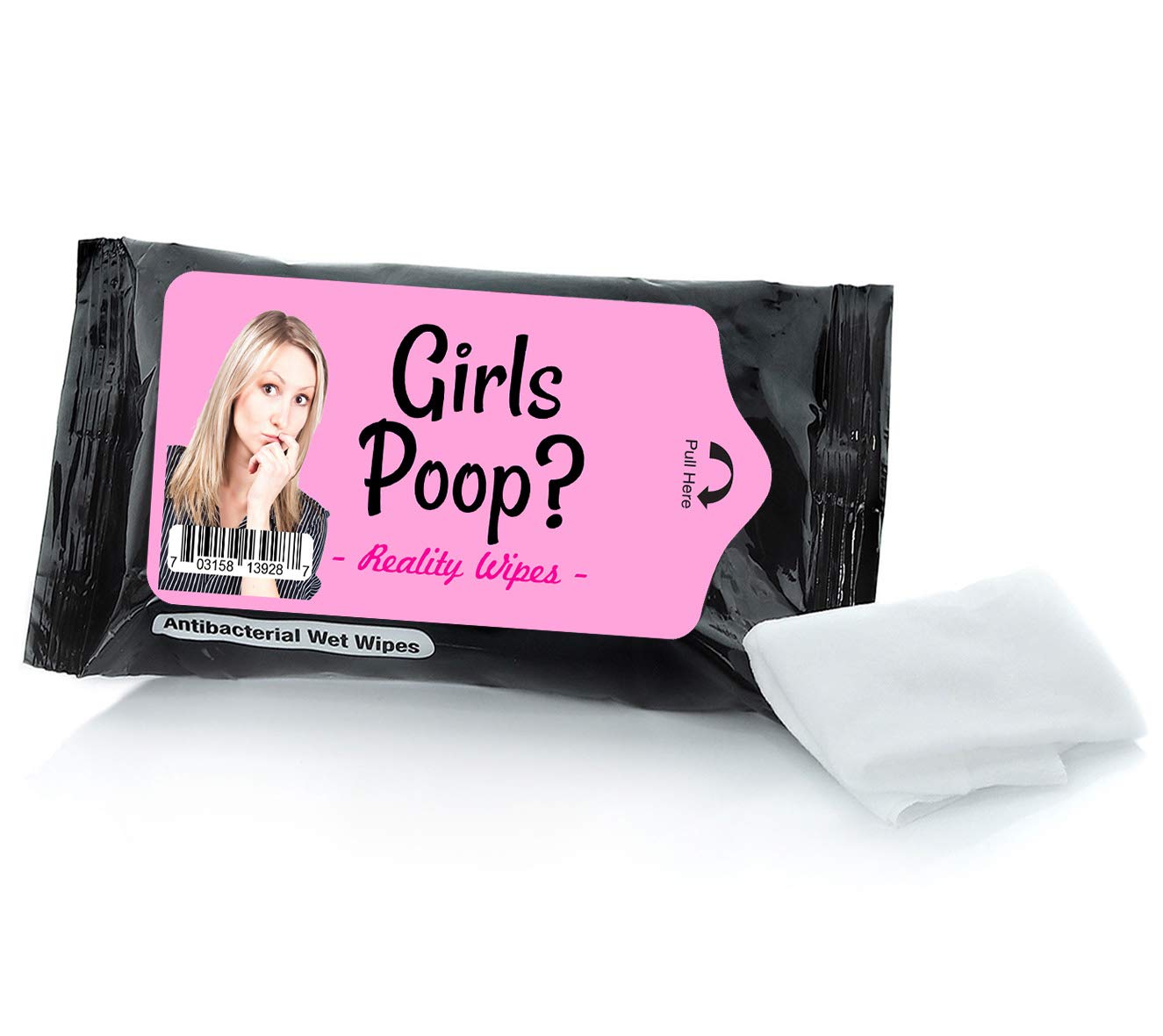 Girls Poop Wet Wipes - Flushable & Unscented Moist Wipes for Teens and Adults - Travel Size Disposable Wipes for Personal Hygiene - Perfect for Travel, Camping & On-the-Go Use