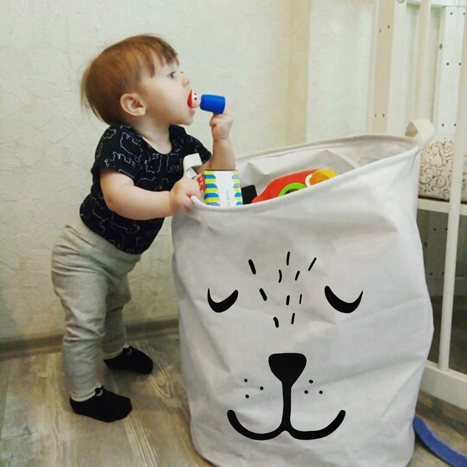 Large Waterproof Storage Basket for Nursery, Laundry & Toys | Organizer Bin