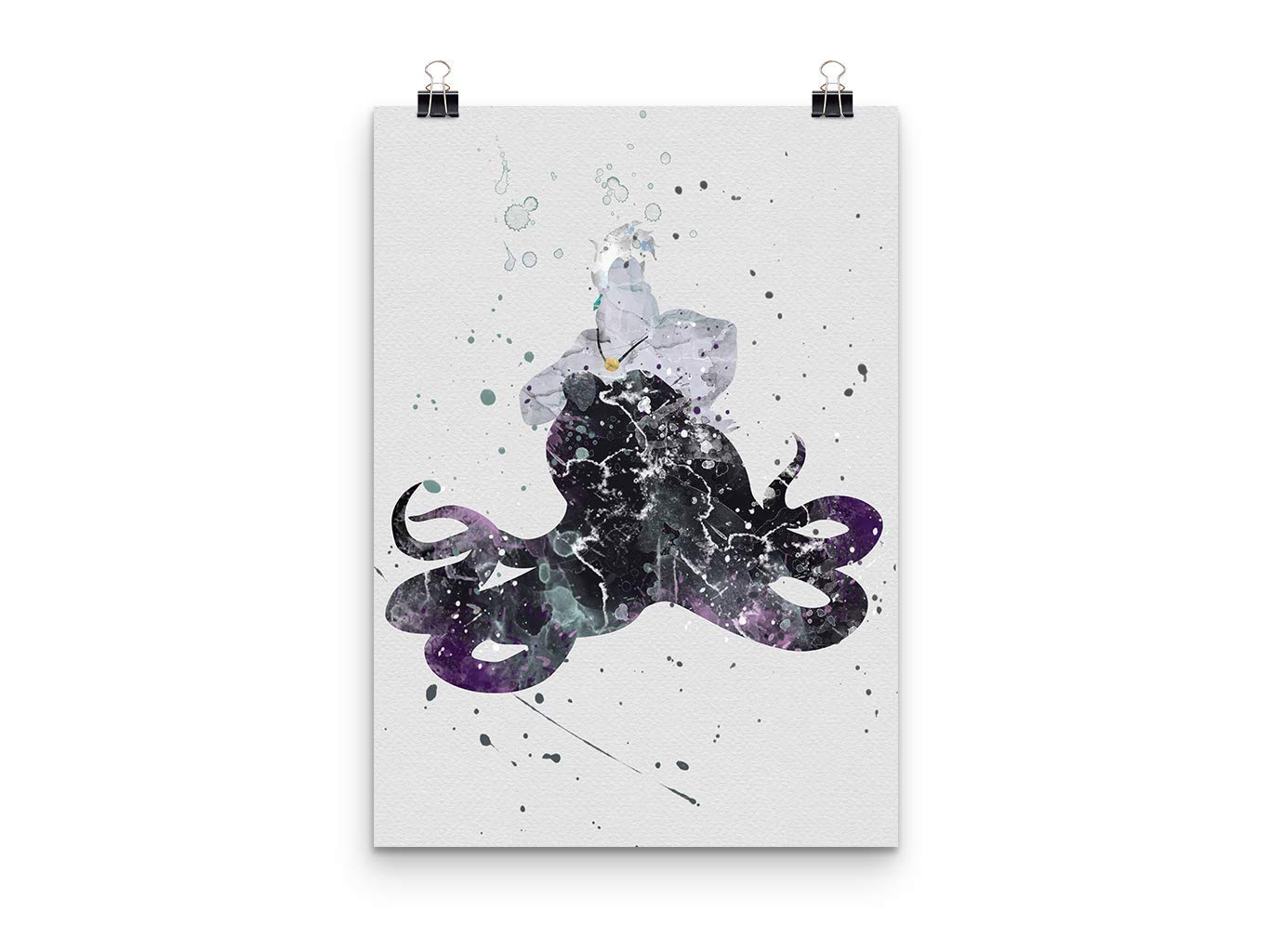 Little Mermaid Wall Art Print - Ursula Decor for Kids Room