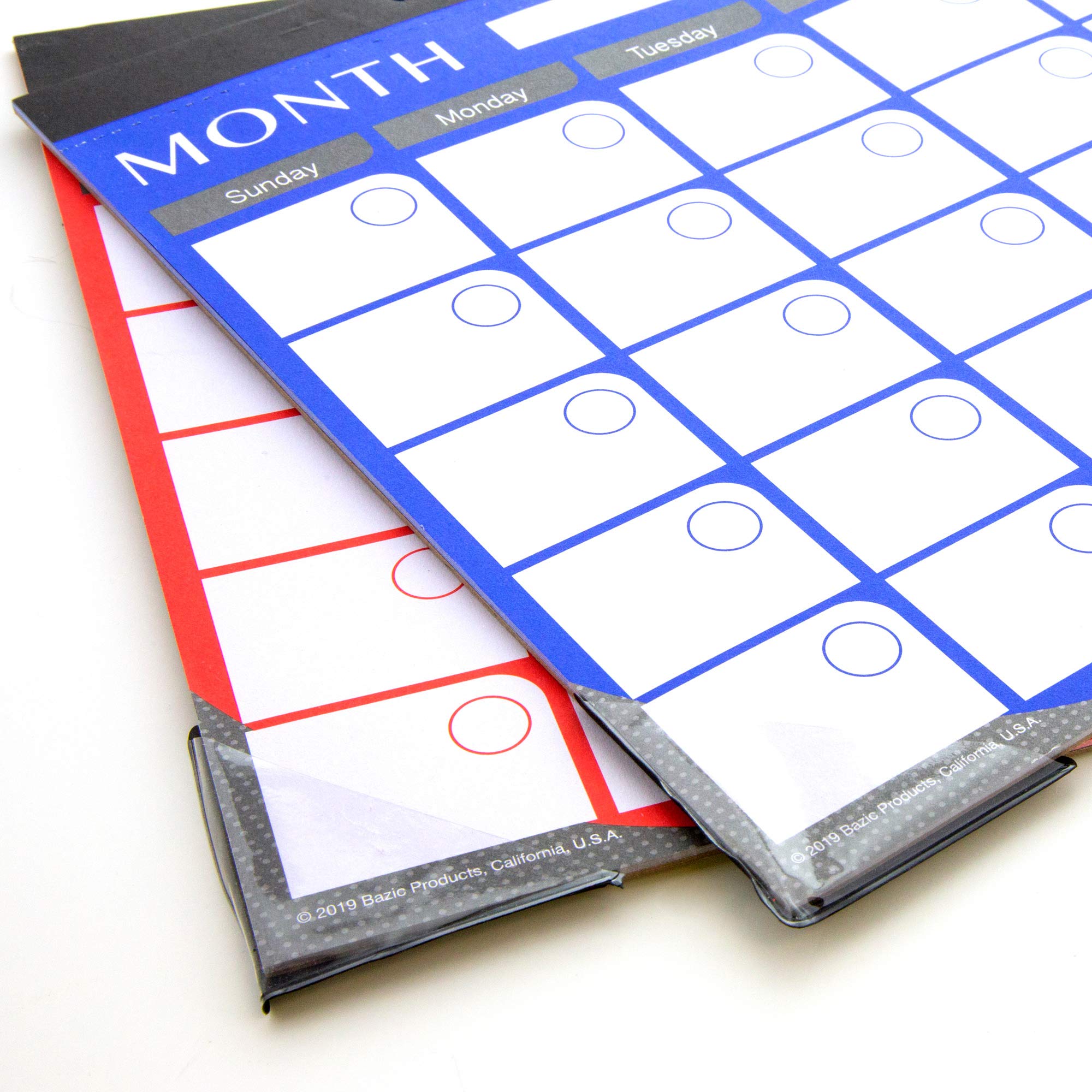 BAZIC Undated 12-Month Desk Calendar 11