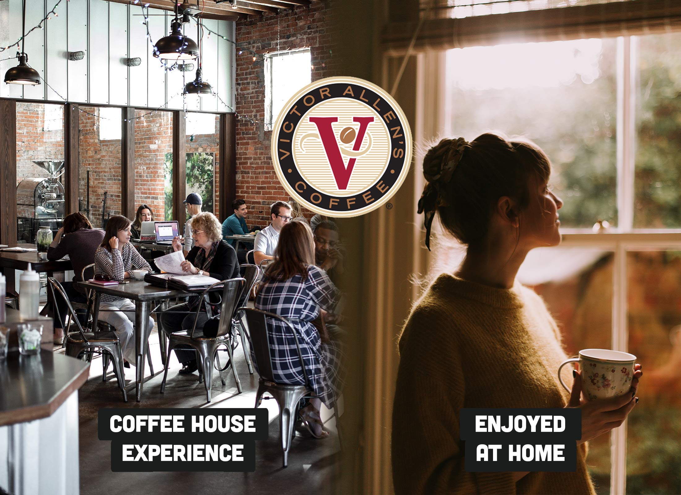 Victor Allen's Medium Roast Coffee Variety Pack - Autumn Blend & Sweet & Salty Flavors (192 Single-Serve Pods) | Perfect for Office, Home Brewing & Entertaining