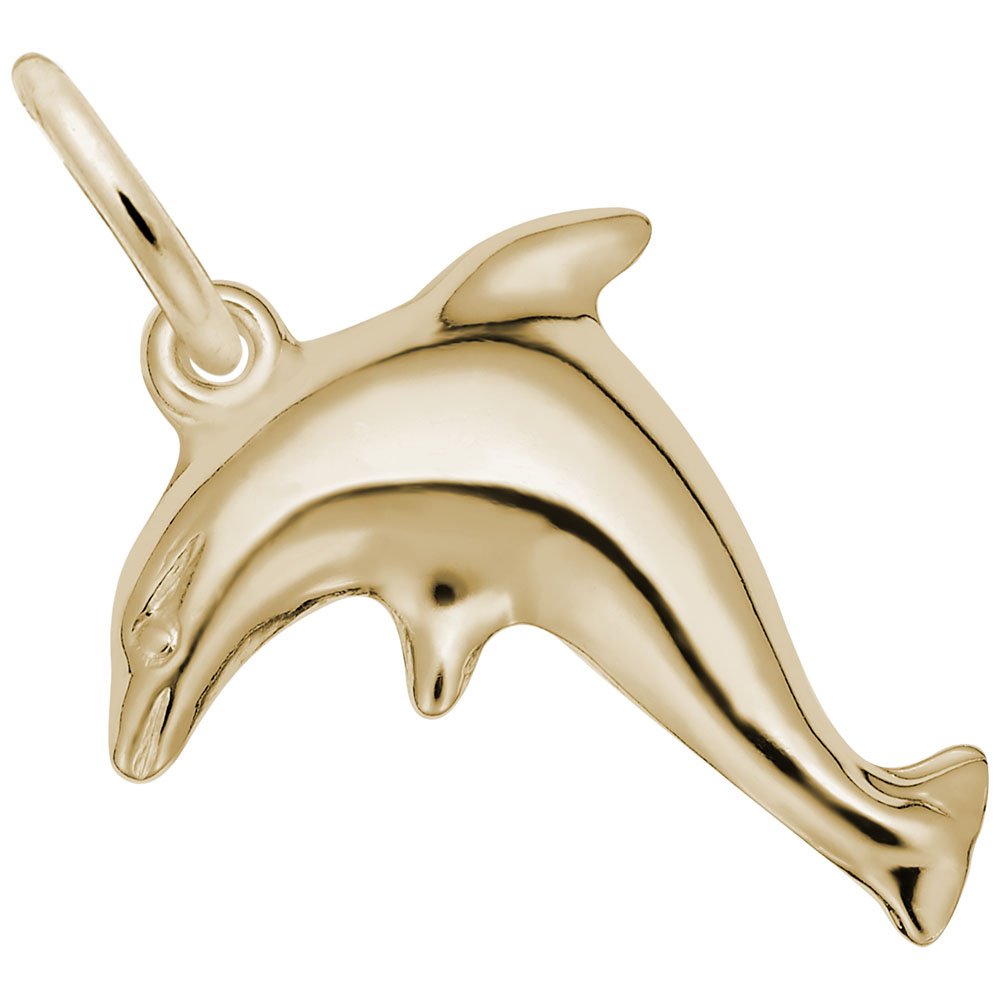 Dolphin Charm Pendant - Sterling Silver Jewelry for Bracelets & Necklaces - Perfect for Beach Vacations, Ocean Lovers & Gift Giving