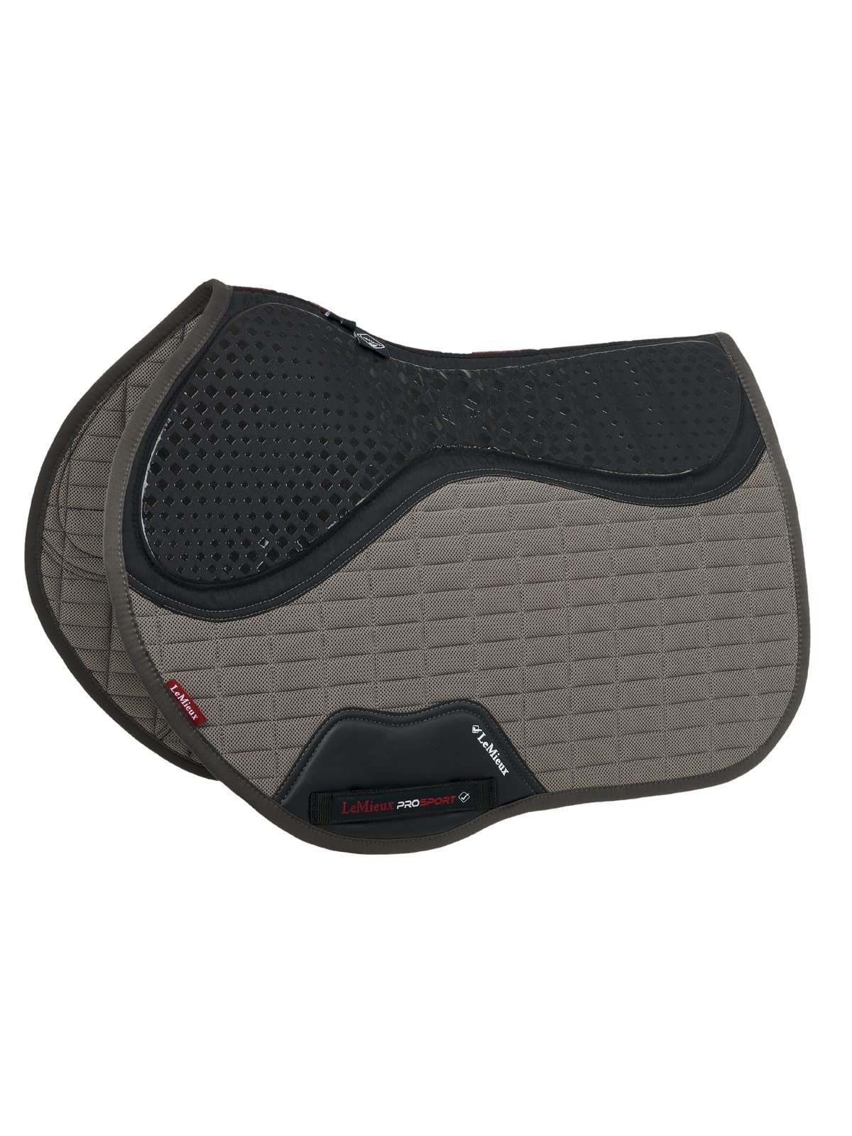 LeMieux White EuroJump Square Saddle Pad for Show Jumping - Breathable English Horse Saddle Pads - Equestrian Riding Equipment for Sensitive Horses | Perfect for Competition & Training