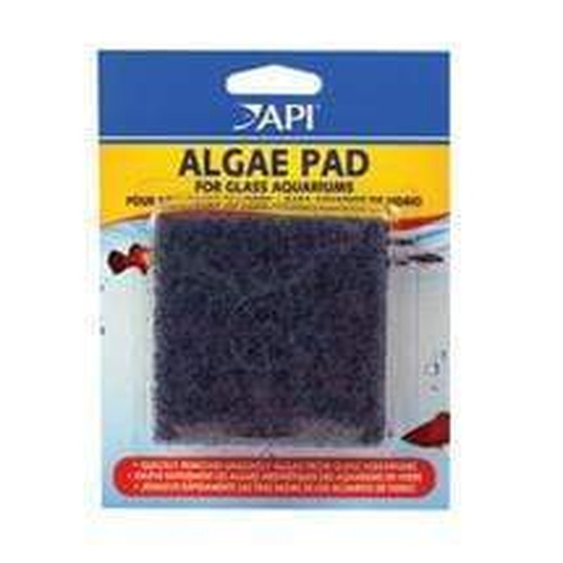 Premium API Algae Pad for Glass Aquariums - Removes Algae & Keeps Water Crystal Clear - Perfect for Freshwater & Saltwater Fish Tanks, Terrariums & Aquatic Plant Tanks