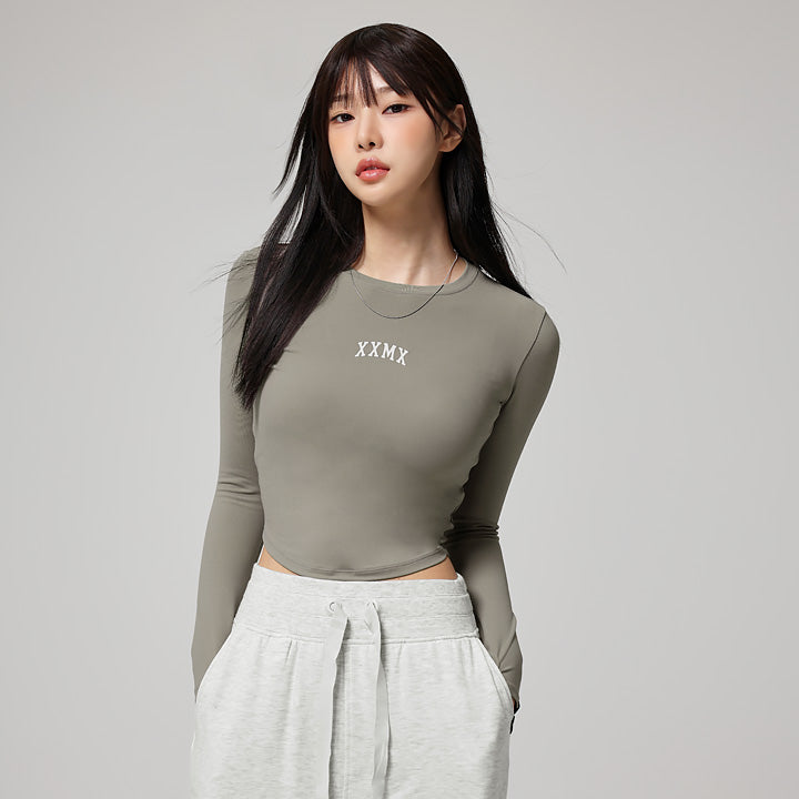 Breathable Cotton-Like Finger Hole Long Sleeve Shirt - Perfect for Yoga, Workouts & Outdoor Activities