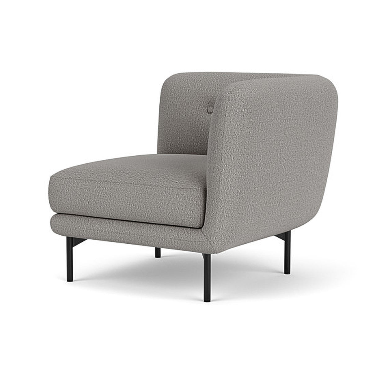 Alfred Boucle Left 1 Seater Modular Sofa - Modern Accent Chair for Living Room, Bedroom & Office - Comfortable Small Space Furniture
