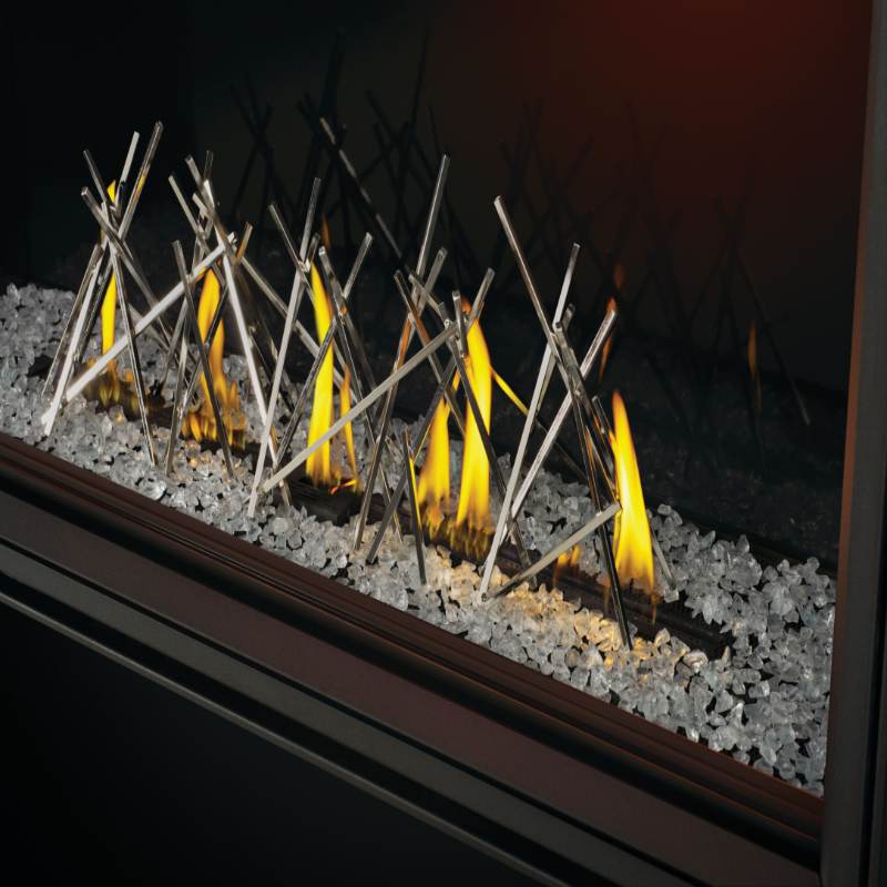 Napoleon TLV62N Tall Vector 62 Linear Direct Vent Gas Fireplace - Modern Heating for Living Rooms & Patios