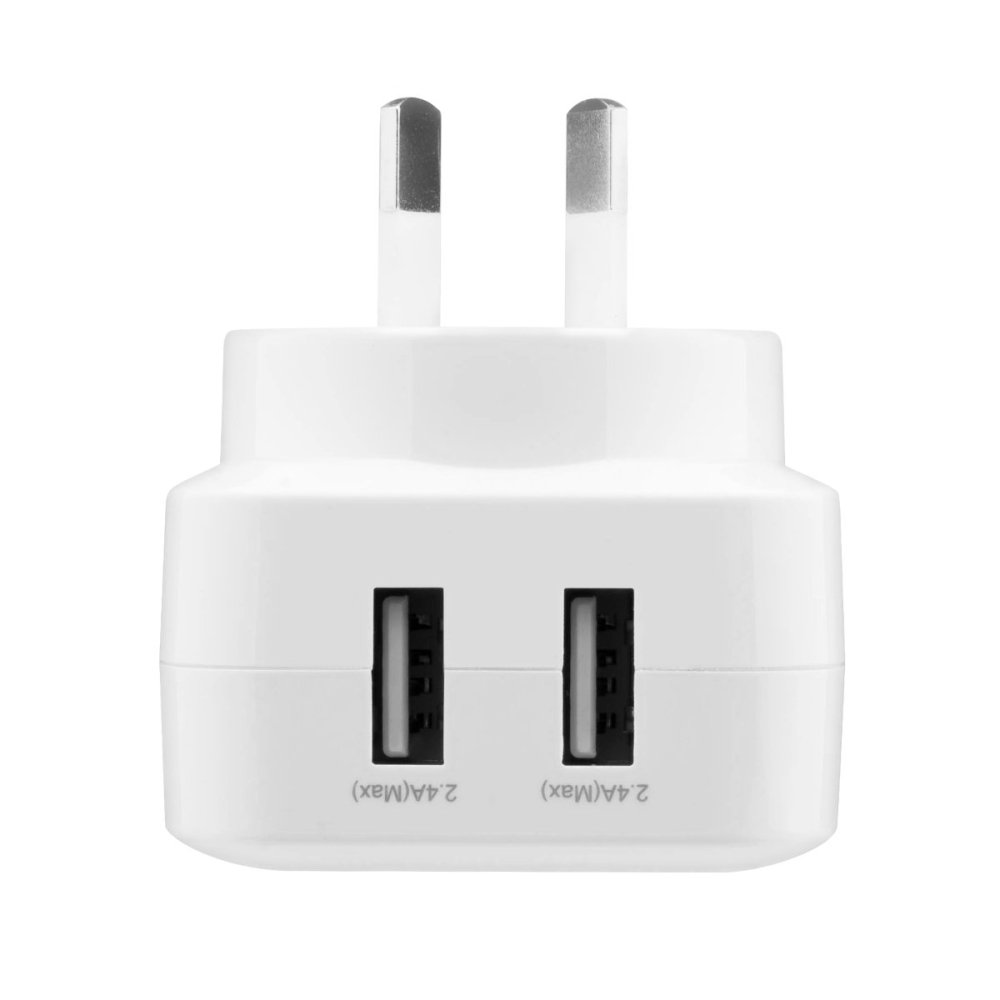 3sixT Fast Wall Charger with 4.8A Dual USB Ports & 1m Lightning Cable - Compatible with iPhone 14/13/12/11/X/8, iPad, AirPods - Quick Charge for Home, Office, Travel