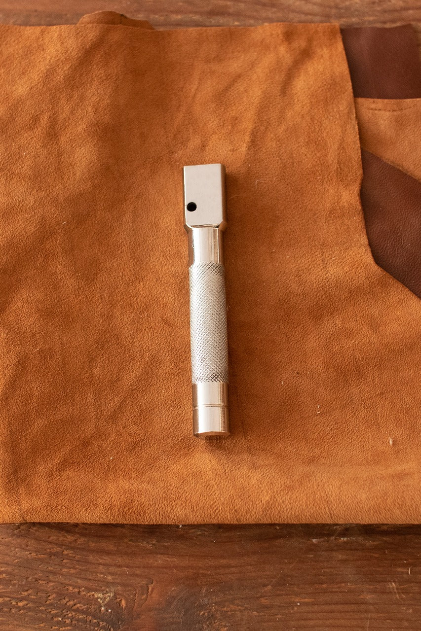 Heavy Duty Hand Rivet Setter Tool for Large Copper Rivets - Perfect for Leather Craft, Metalworking, and DIY Projects