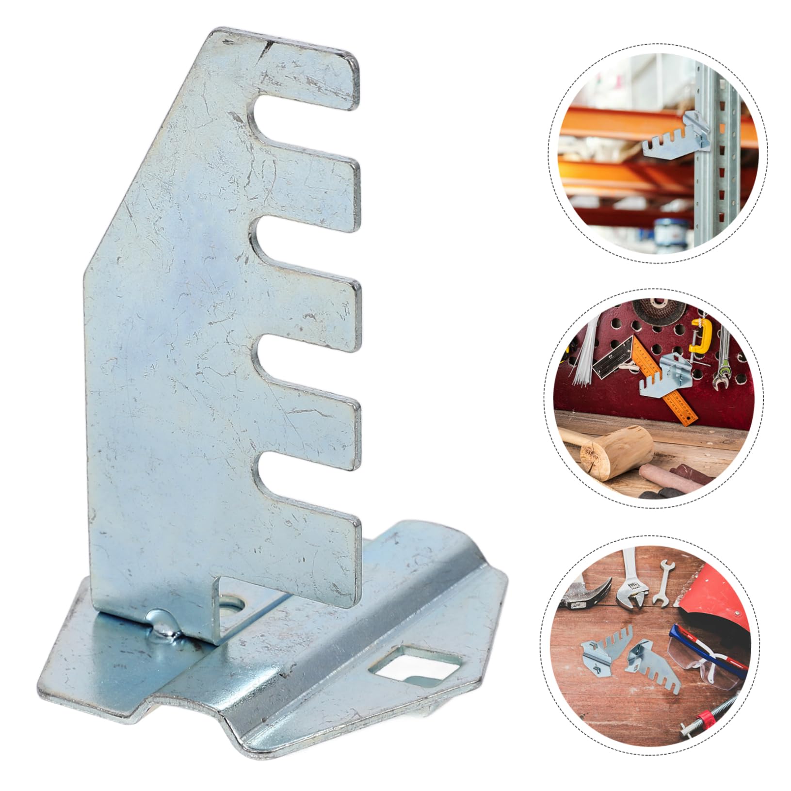 Heavy Duty Wall Hooks for Garage - 10 Pack Iron Tool Hangers with Quick Installation, Saw & Utility Storage Hooks for Workshop, Shed, Basement Organization