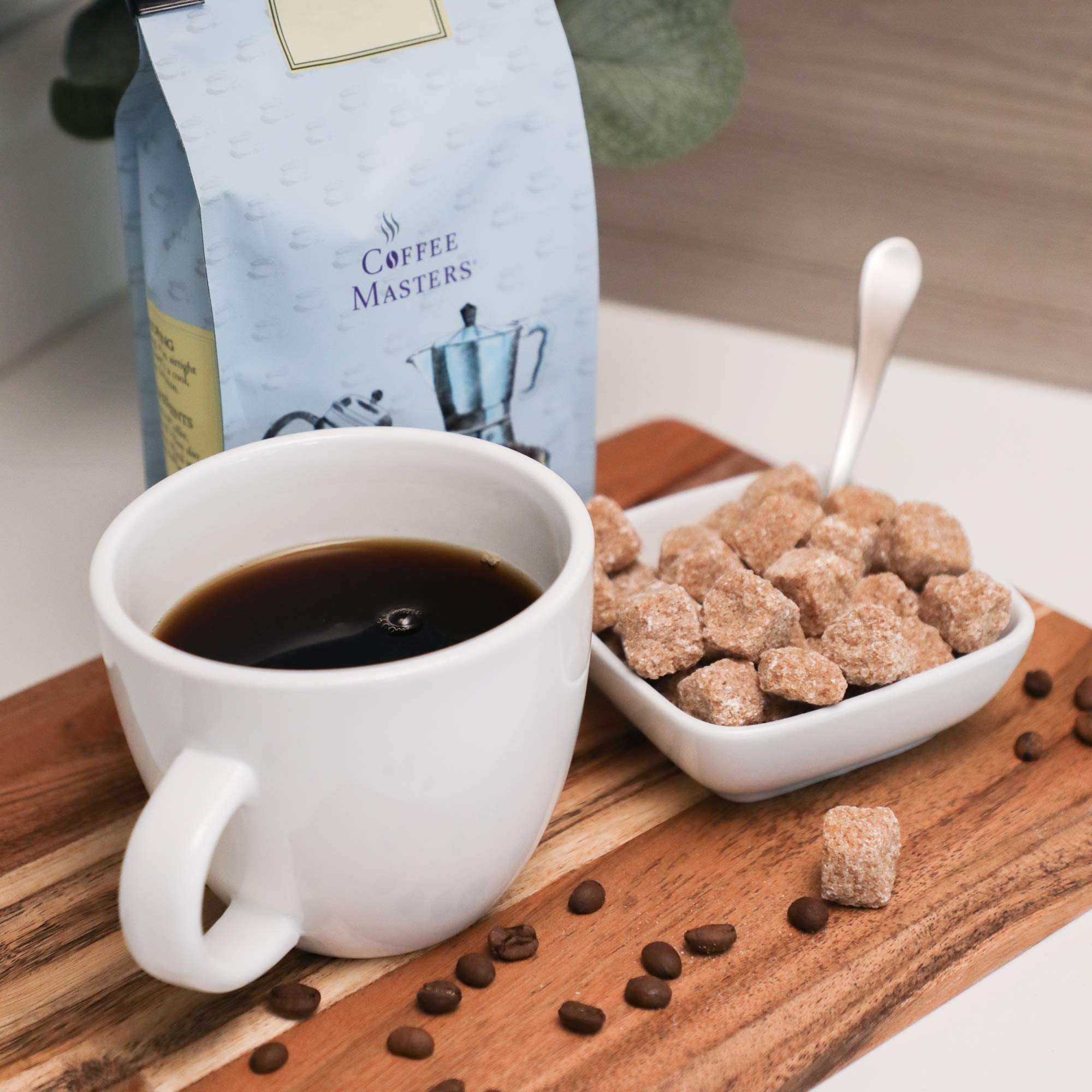 Almond Amaretto Flavored Whole Bean Coffee - 12-Ounce Bags (Pack of 4) | Premium Gourmet Coffee for Home Brewing, Office Use & Gift Giving