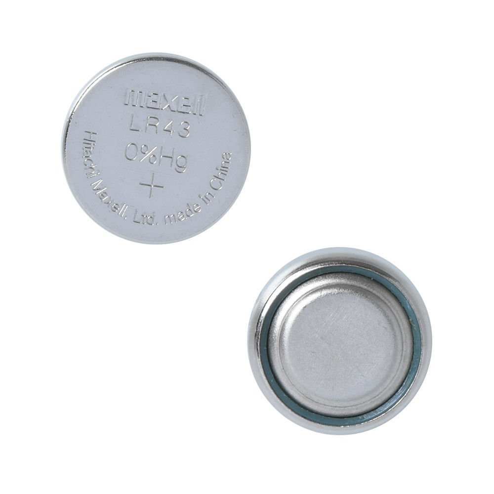 LR43 Button Cell Batteries (2-Pack) - Perfect for Pedometers, Watches & Small Electronics - Long-Lasting Power for Fitness Trackers and Digital Devices
