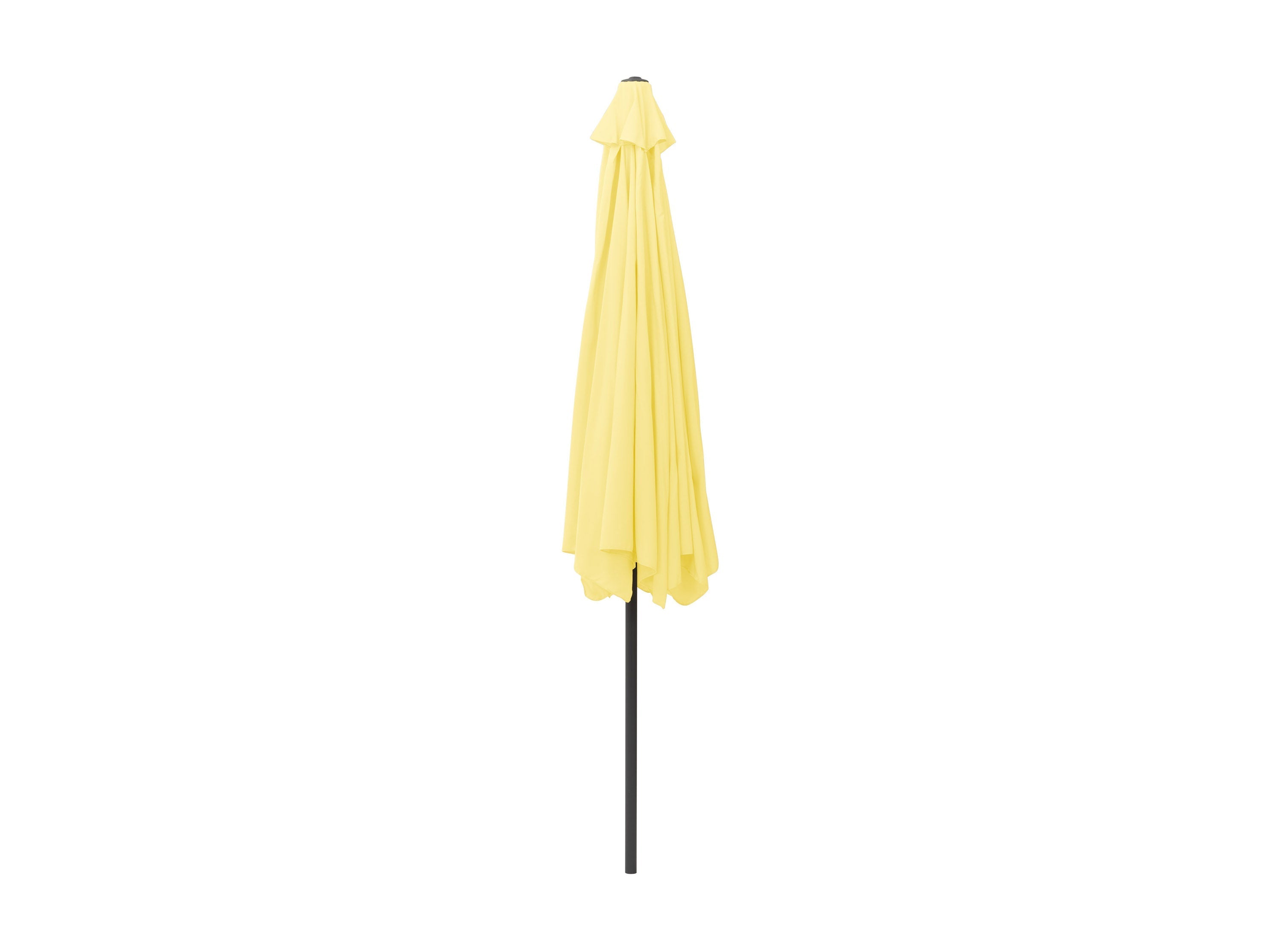 10ft Round Yellow Patio Umbrella - Outdoor Sun Shade for Pool, Garden, and Backyard - Waterproof & Windproof Cantilever Umbrella with Crank Handle