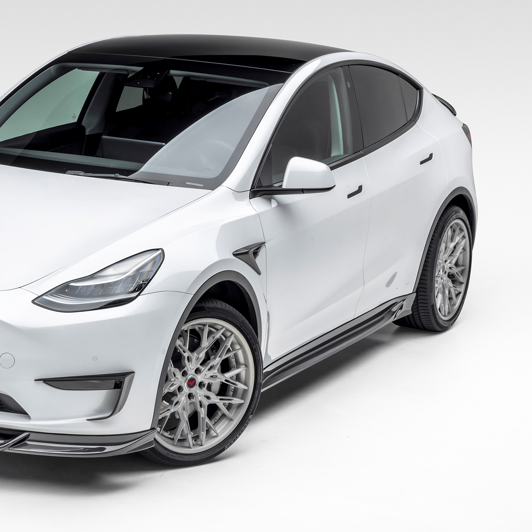 Tesla Model Y Aero Side Skirts - Carbon Fiber Car Body Kit for Enhanced Aerodynamics & Style - Perfect for Road Trips & Performance Driving