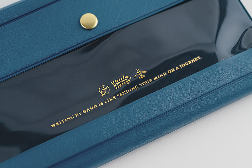 Hobonichi Techo 2025 Alettone Navy Weeks Cover - Slim Planner Cover Only for Daily Journaling, Work Planning & Personal Organization