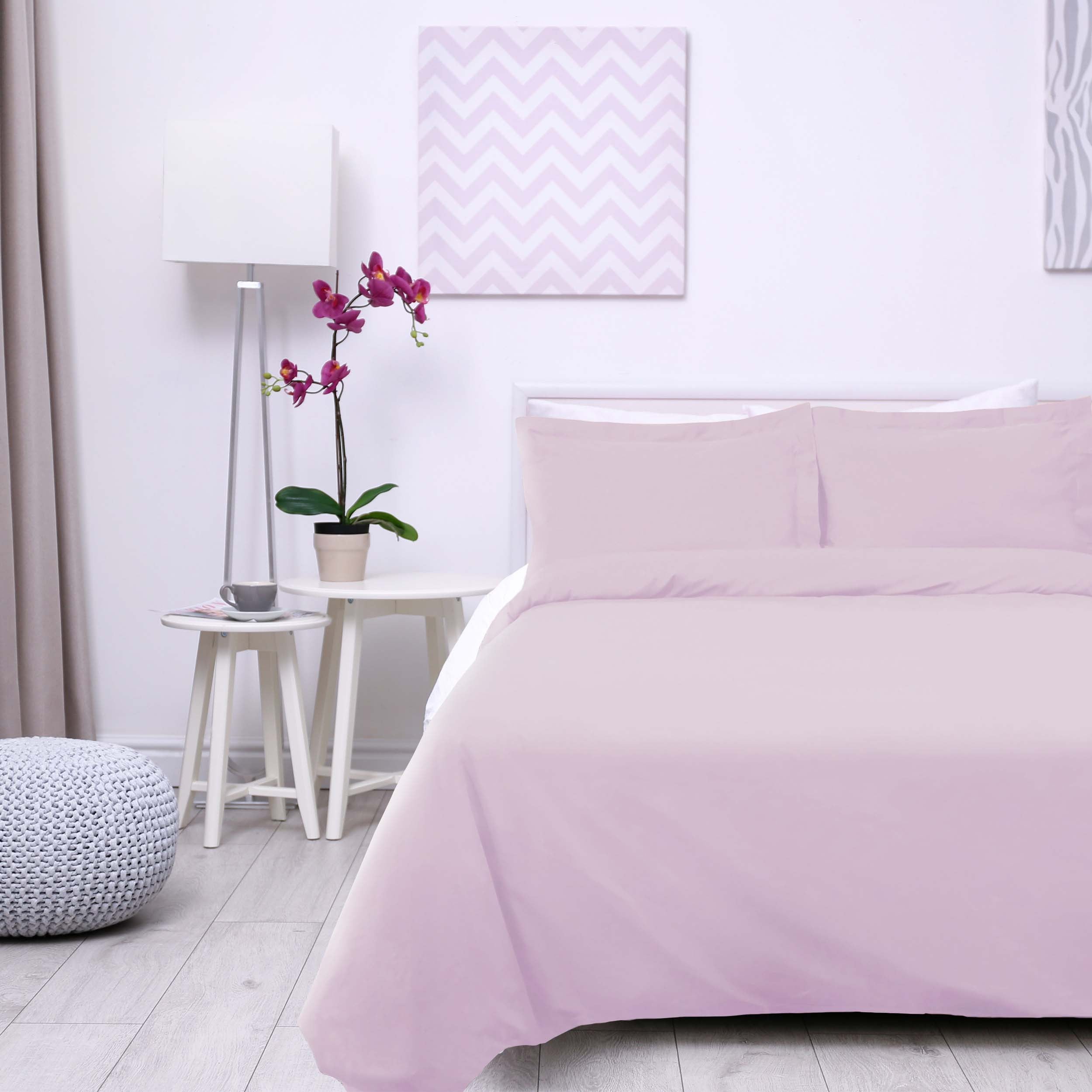 300 Thread Count Cotton Percale Solid Duvet Cover Set - Queen Size, Breathable & Soft Bedding Set for All Seasons - Perfect for Master Bedroom, Guest Room & Hotel Use