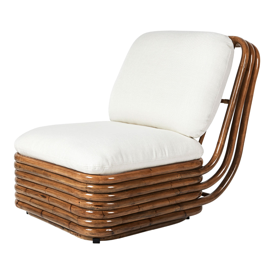 Bohemian 72 Lounge Chair - Handwoven Rattan Outdoor Patio Furniture for Garden, Poolside & Beach Relaxation | Comfortable Boho Style Seating with Cushions