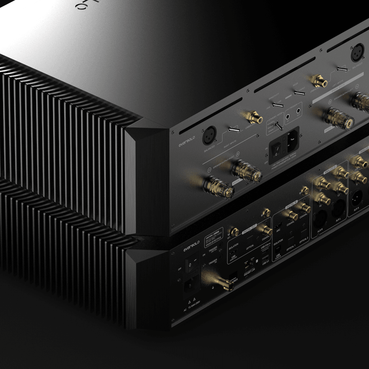 Eversolo AMP F10 Class AB Power Amplifier - High-Fidelity Stereo Audio for Home Theater & Music Listening