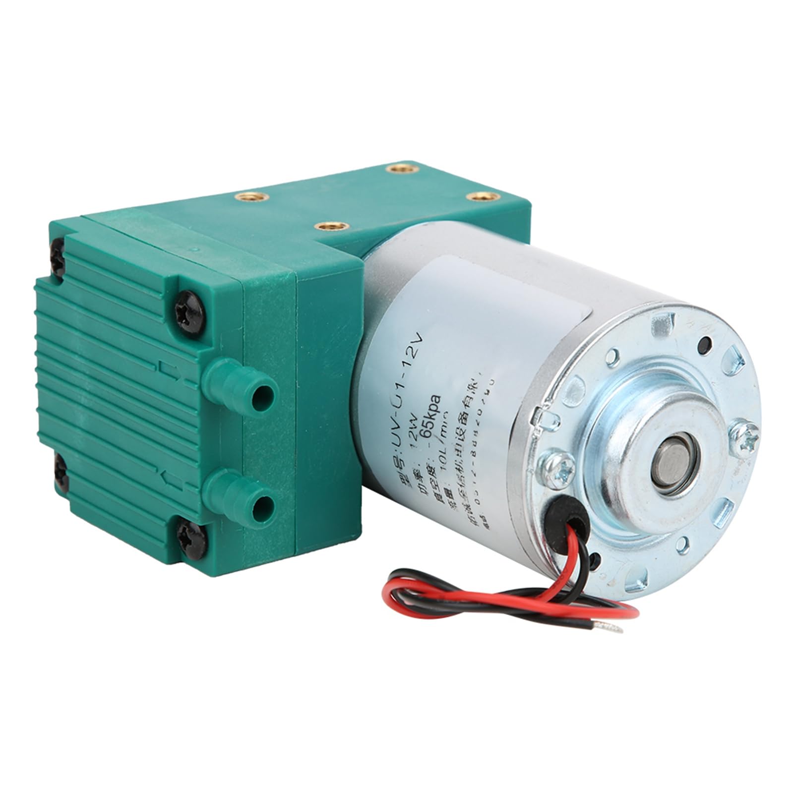 Mini Vacuum Pump 12V DC - Large 10L/min Flow, Low Noise 65-150kPa, 12W Power - Perfect for Vacuum Adsorption Equipment & DIY Projects (Great for 3D Printing, CNC Machines, and Laboratory Applications)