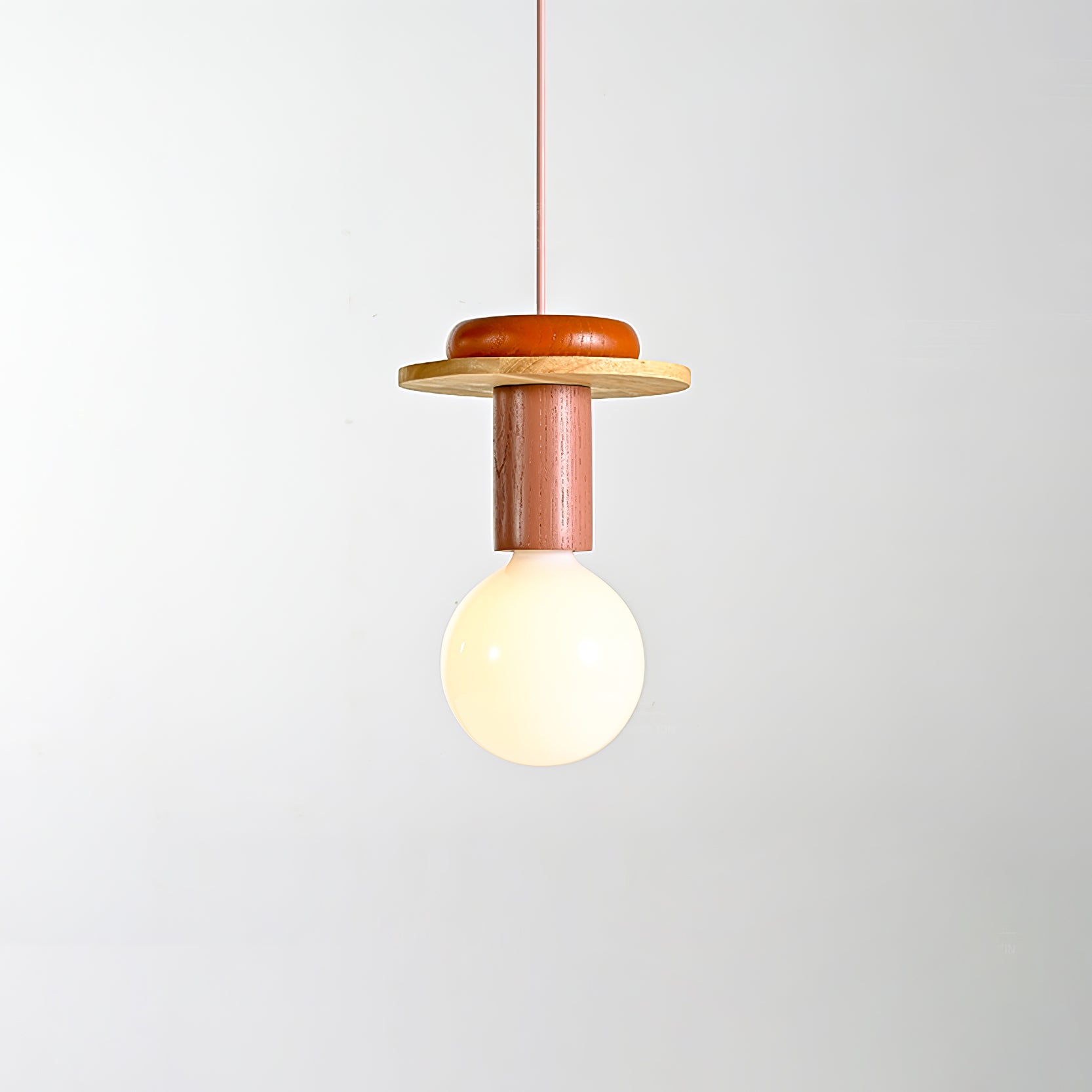 Modern Geometric Building Blocks Pendant Lamp - Handmade Wooden Hanging Light Fixture for Dining Room, Kitchen Island, Living Room & Bedroom Decor