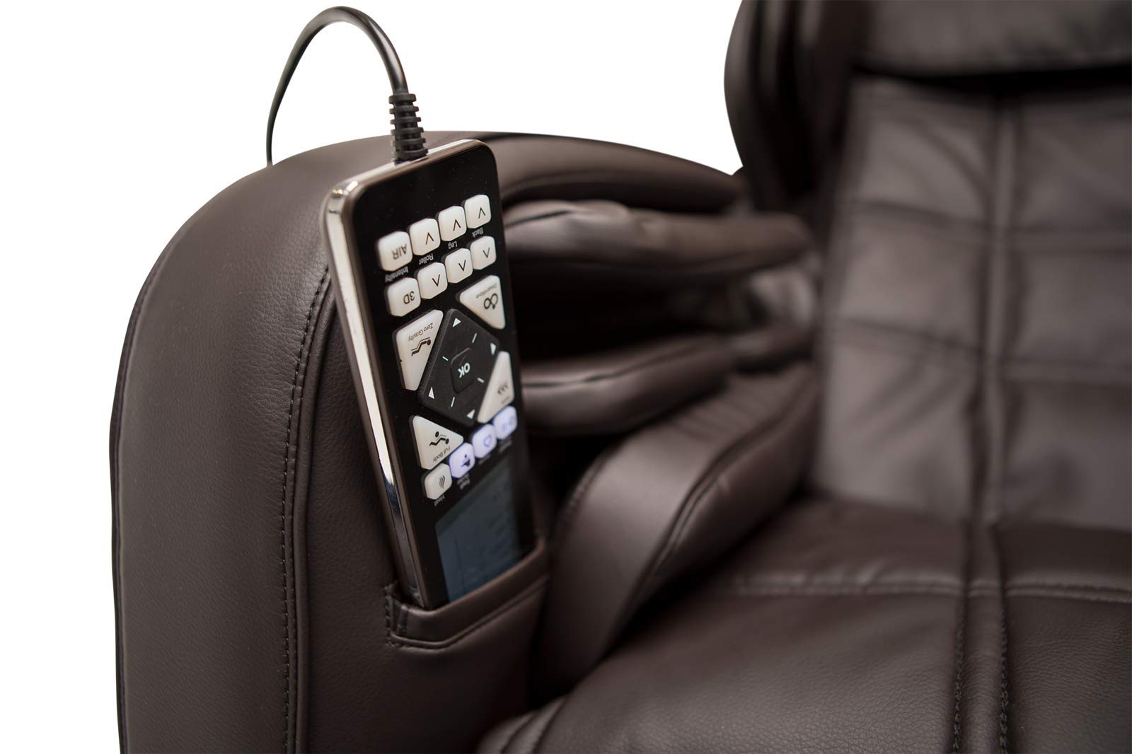 Premium R6 Luxury L-Track Massage Chair with Zero Gravity Recline, 3D Rollers & Full Body Massage - Includes Leg & Foot Massager - Mocha Brown - Perfect for Home, Office & Relaxation Therapy