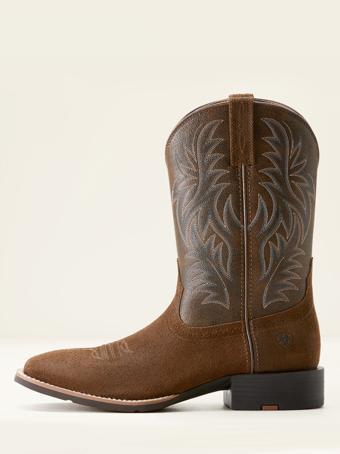 Ariat Men's Sport Wide Square Toe Cowboy Boots - 10053732 in Mesa Tan Bark - Perfect for Western Riding, Country Dancing & Casual Wear