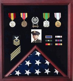 Premium Flag Photo Display Cases - Durable & Clear Protection for Photos, Documents, and Memorabilia - Perfect for Home, Office, or Military Displays